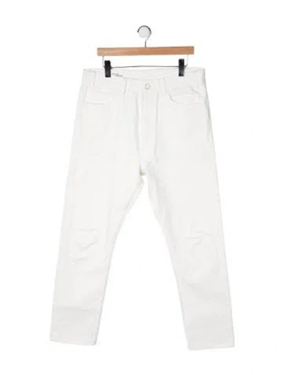 Pre-owned Celine 2021 Straight-leg Jeans In White