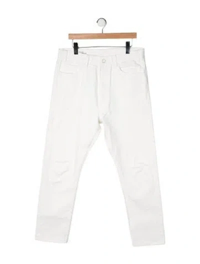 Pre-owned Celine 2021 Straight-leg Jeans In White