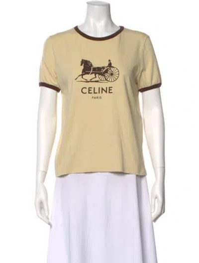 Pre-owned Celine 2021 Sulky T-shirt In Neutral