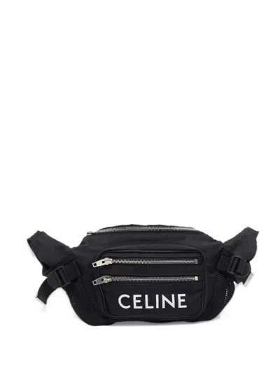 Celine 2021 Trekking Logo-print Belt Bag In Black