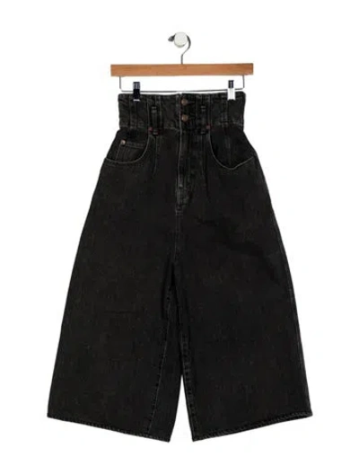 Pre-owned Celine 2021 Wide Leg Jeans In Black