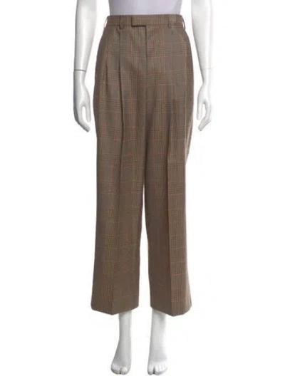 Pre-owned Celine 2021 Wide Leg Pants In Brown