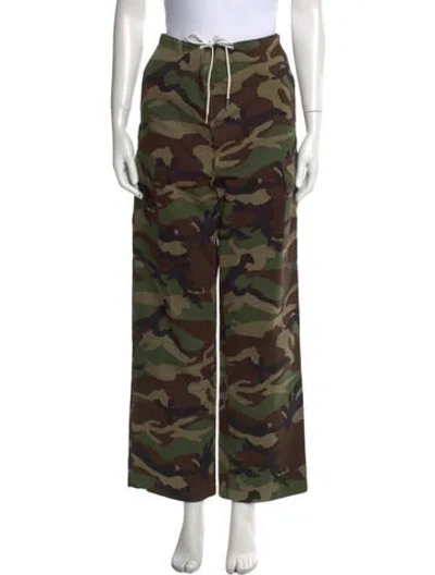 Pre-owned Celine 2021 Wide Leg Pants In Green