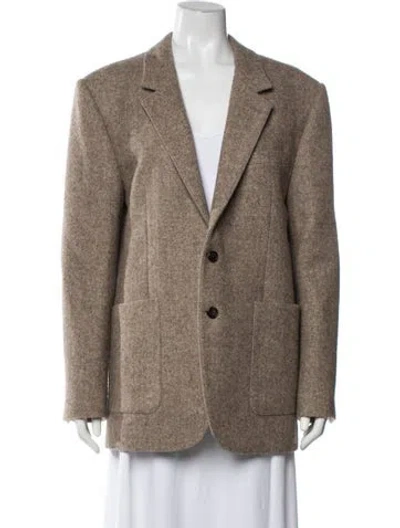 Pre-owned Celine 2021 Wool Blazer In Neutrals