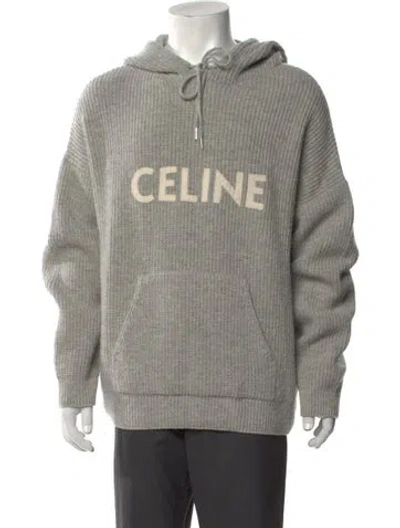 Pre-owned Celine 2021 Wool Hoodie In Gray