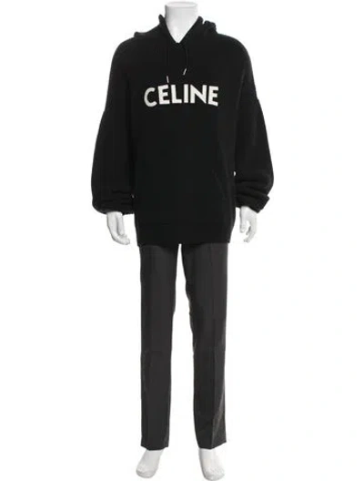 Pre-owned Celine 2021 Wool Hoodie W/ Tags In Black