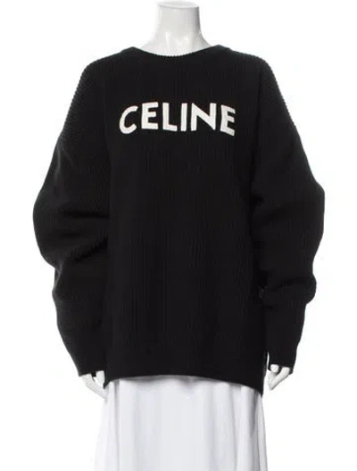 Pre-owned Celine 2021 Wool Sweater In Black