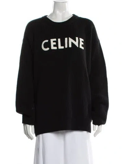 Pre-owned Celine 2021 Wool Sweater In Black