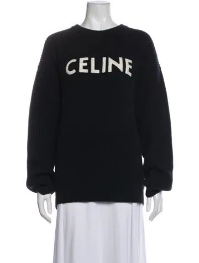 Pre-owned Celine 2021 Wool Sweater In Black