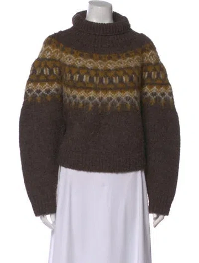 Pre-owned Celine 2021 Wool Sweater In Brown