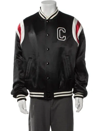 Pre-owned Celine 2022 Bomber Jacket In Black/red