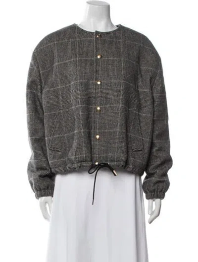 Pre-owned Celine 2022 Camel Hair Jacket In Gray