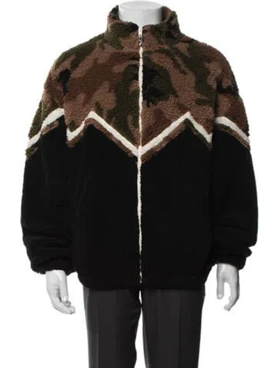Pre-owned Celine 2022 Camouflage Print Jacket W/ Tags In Black