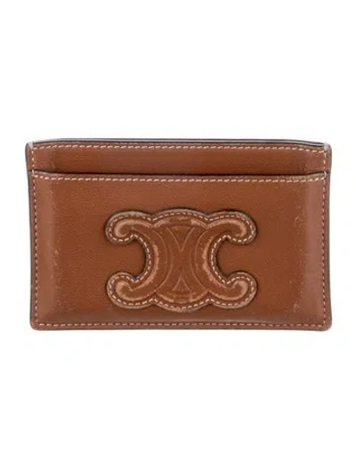 Pre-owned Celine 2022 Card Holder Card Holder In Brown