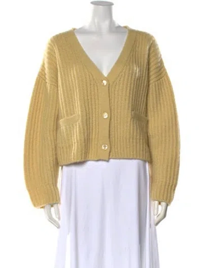 Pre-owned Celine 2022 Cashmere Sweater In Yellow