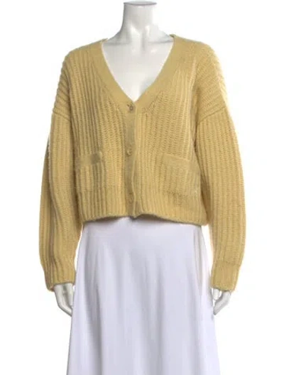 Pre-owned Celine 2022 Cashmere Sweater In Yellow