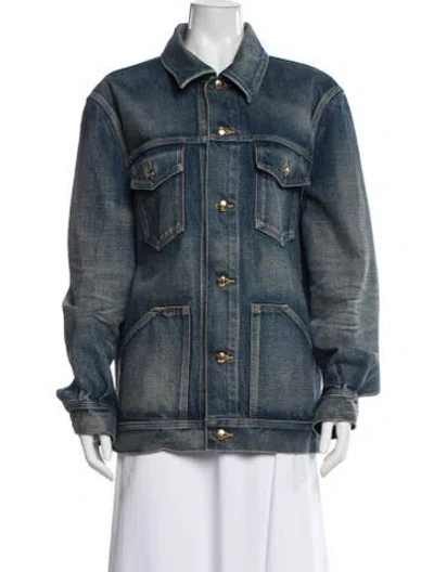 Pre-owned Celine 2022 Denim Jacket In Blue