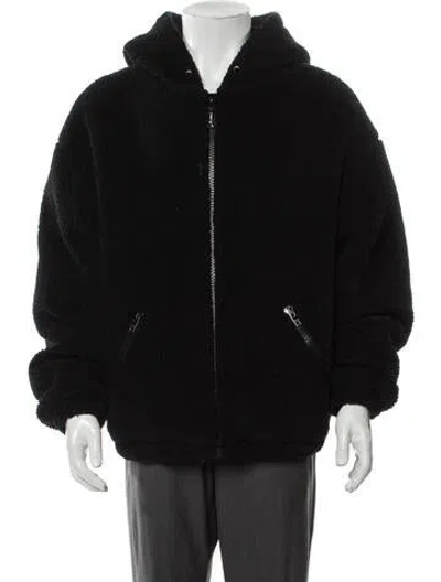 Pre-owned Celine 2022 Fur Puffer Coat In Black