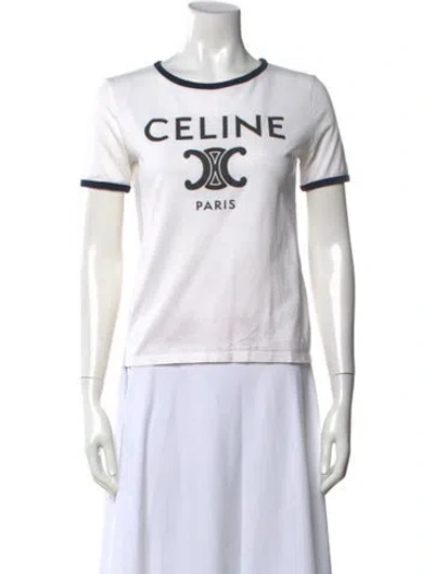 Pre-owned Celine 2022 Graphic Print T-shirt In Black/blue/white