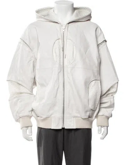 Pre-owned Celine 2022 Lambskin Bomber Jacket In Neutrals
