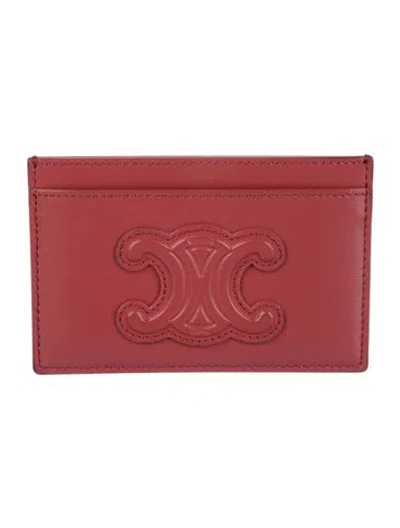 Pre-owned Celine 2022 Leather Card Holder In Pink