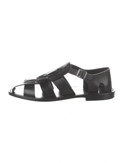Pre-owned Celine 2022 Leather Sandals In Black