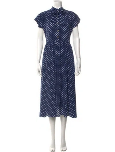 Pre-owned Celine 2022 Long Dress In Blue