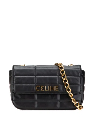 Pre-owned Celine 2022 Matelasse Goatskin Monochrome Chain Shoulder Bag