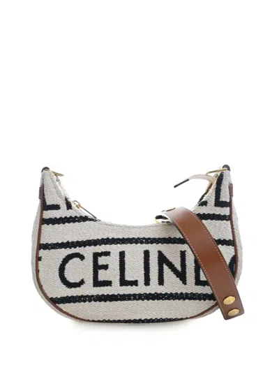 Pre-owned Celine 2022 Medium Knitted Textile Ava Shoulder Bag In Neutral
