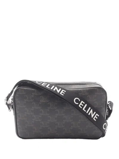 Pre-owned Celine 2022 Medium Triomphe Camera Bag Crossbody Bag In Brown