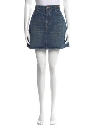 Pre-owned Celine 2022 Mini Skirt In Blue