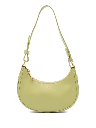 Pre-owned Celine 2022 Mini Smooth Calfskin Ava Shoulder Bag In Green