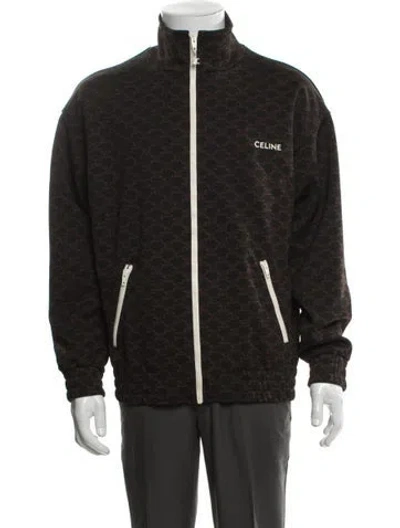 Pre-owned Celine 2022 Patterned Jacket W/ Tags In Black