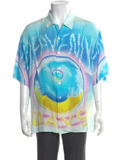 Pre-owned Celine 2022 Printed Shirt In Blue