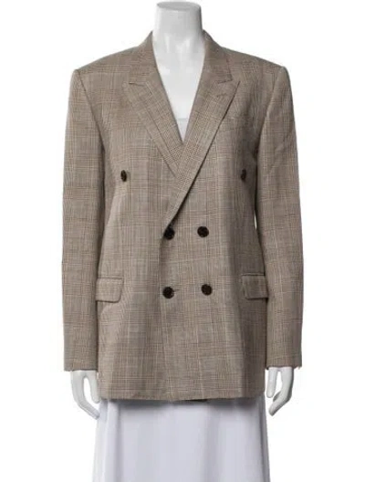 Pre-owned Celine 2022 Silk Blazer In Brown