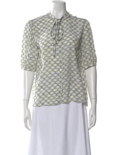 Pre-owned Celine 2022 Silk Blouse In Neutral