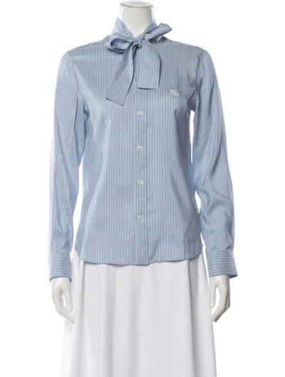 Pre-owned Celine 2022 Silk Button-up Top In Multi