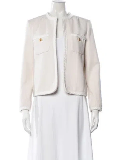 Pre-owned Celine 2022 Silk Jacket W/ Tags In White