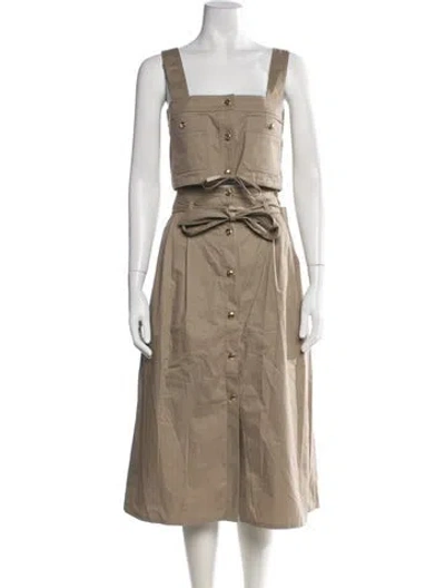 Pre-owned Celine 2022 Skirt Set In Neutrals