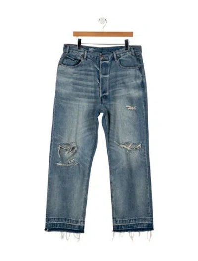 Pre-owned Celine 2022 Straight-leg Jeans In Blue