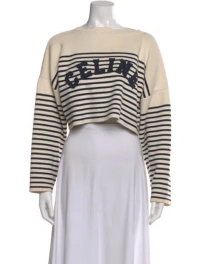 Pre-owned Celine 2022 Striped Sweater