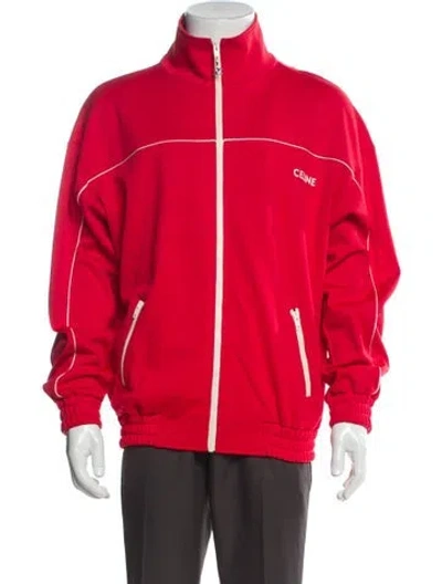 Pre-owned Celine 2022 Triomphe Jacket In Red