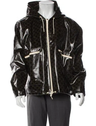 Pre-owned Celine 2022 Triomphe Jacket W/ Tags In Brown