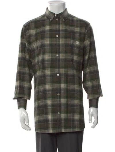Pre-owned Celine 2022 Triomphe Shirt In Green