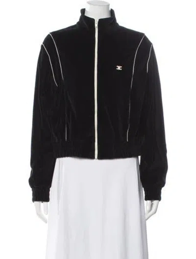 Pre-owned Celine 2022 Velour Jacket In Black
