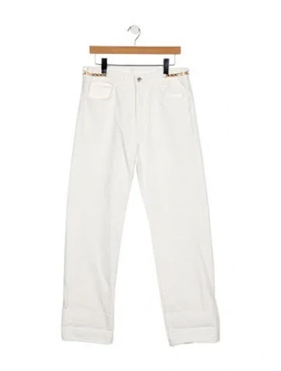 Pre-owned Celine 2022 Wide Leg Jeans W/ Tags In White
