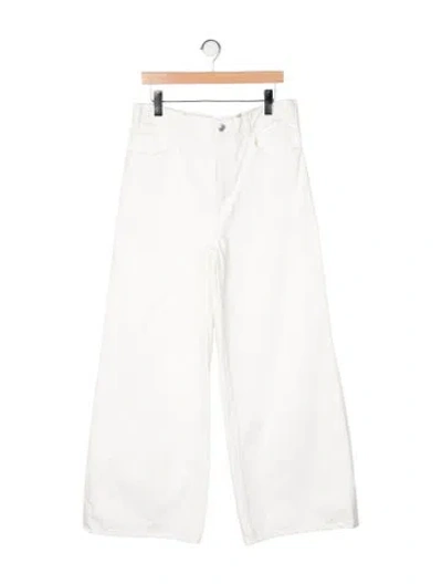 Pre-owned Celine 2022 Wide Leg Jeans In White