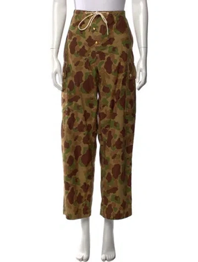 Pre-owned Celine 2022 Wide Leg Pants In Green