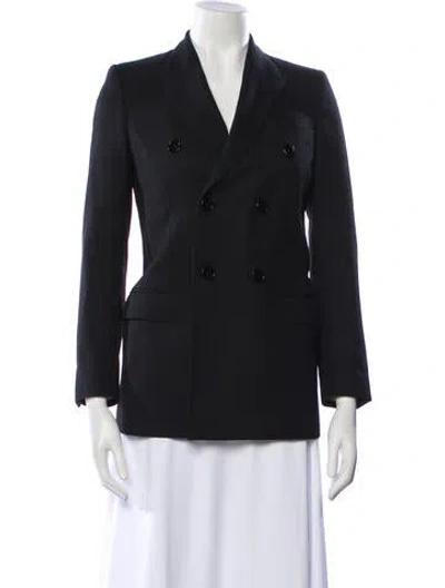 Pre-owned Celine 2022 Wool Blazer In Black