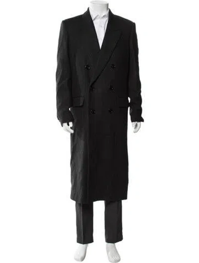 Pre-owned Celine 2022 Wool Overcoat In Black